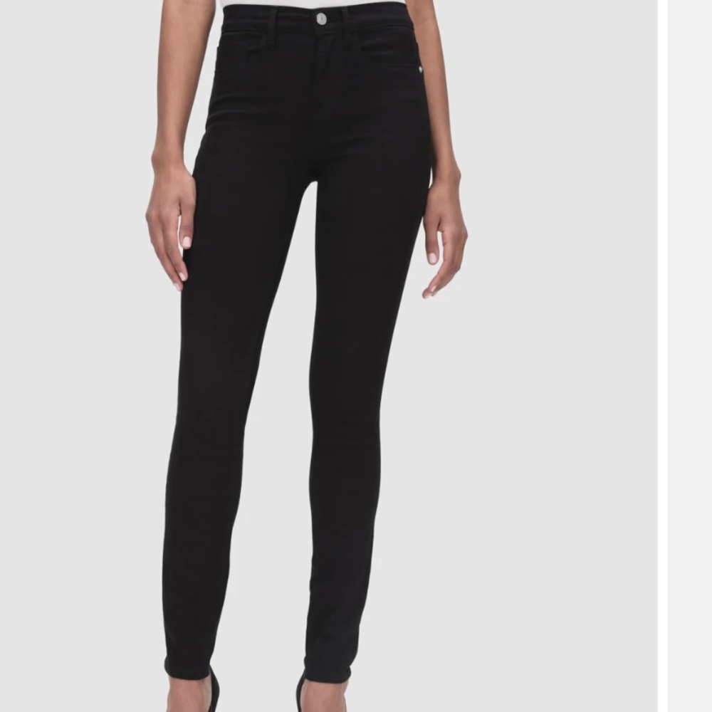 Frame Black Skinny Jeans
